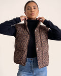 Leopard Print Puffer Jacket - lifestyle