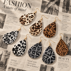 4-Pack Wild Print Drop Earrings
